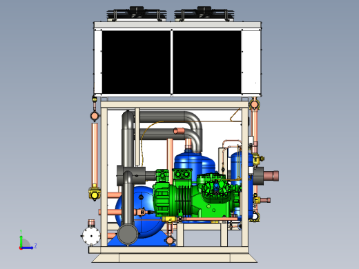 制冷压缩机左视缩略图
