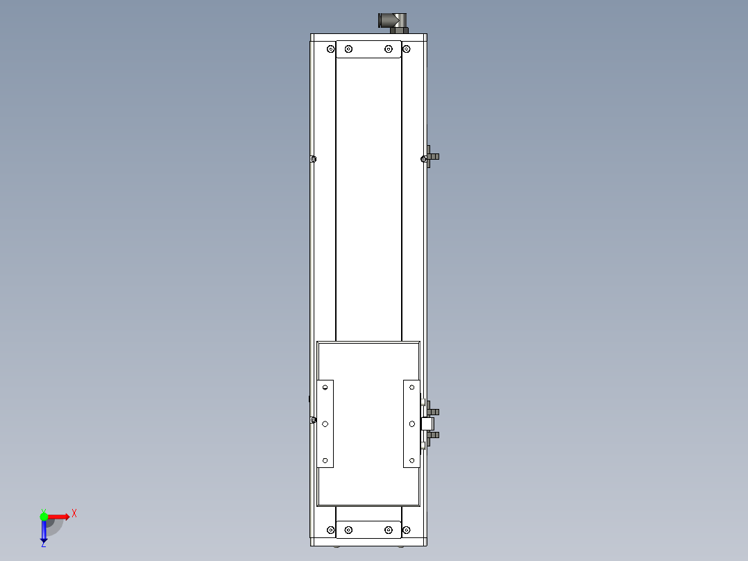 Toyo东佑达直线模组-ECH14-300-BM-200W+煞車俯视图