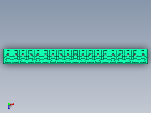 DEGSON 15EDG 系列 3.5mm 插拔式接线端子 FullPack-15EDGVC-3.5-19P-14-00AH俯视缩略图