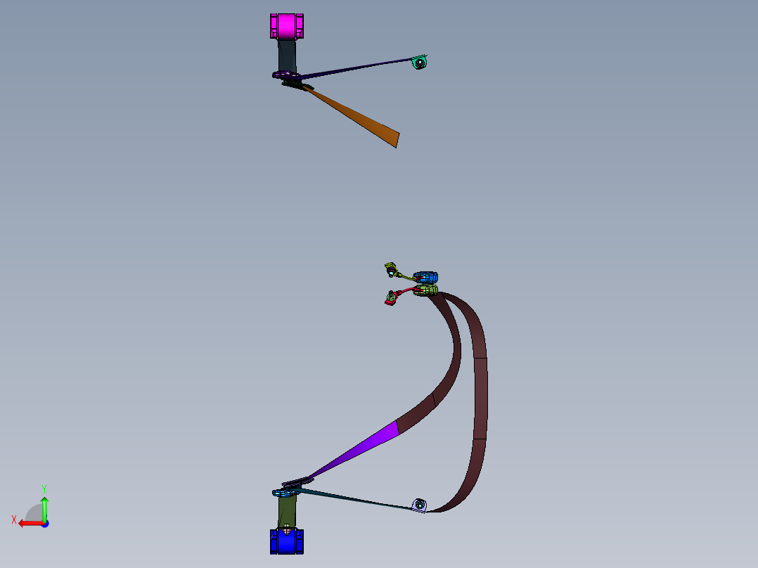 挖掘机建筑车辆点式安全带后视图