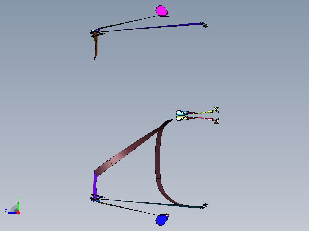 挖掘机建筑车辆点式安全带右视图
