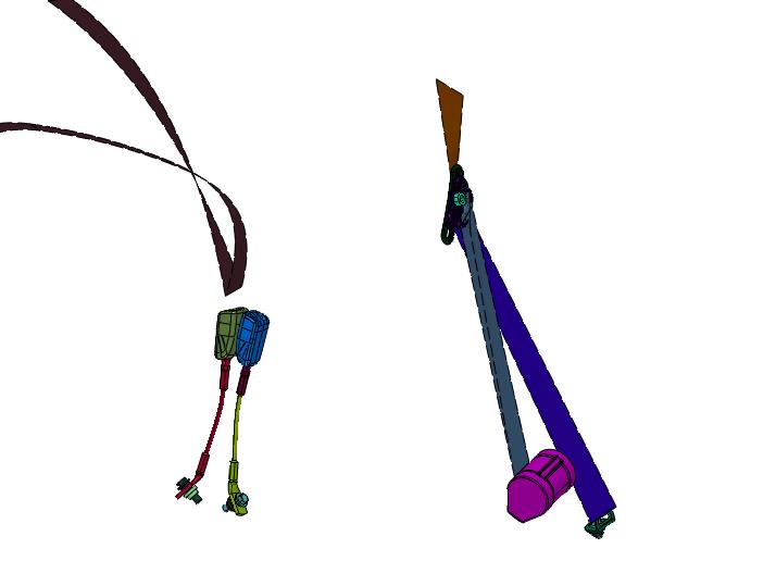 挖掘机建筑车辆点式安全带