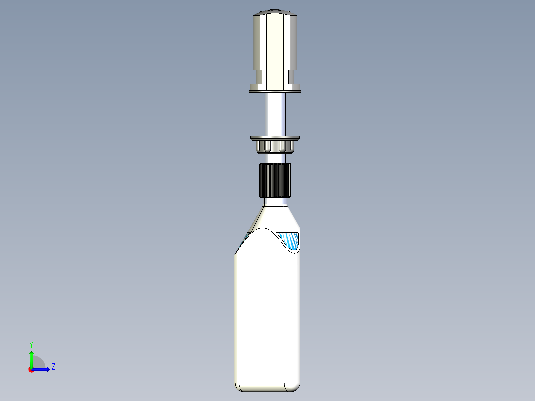 本影皂液器左视图