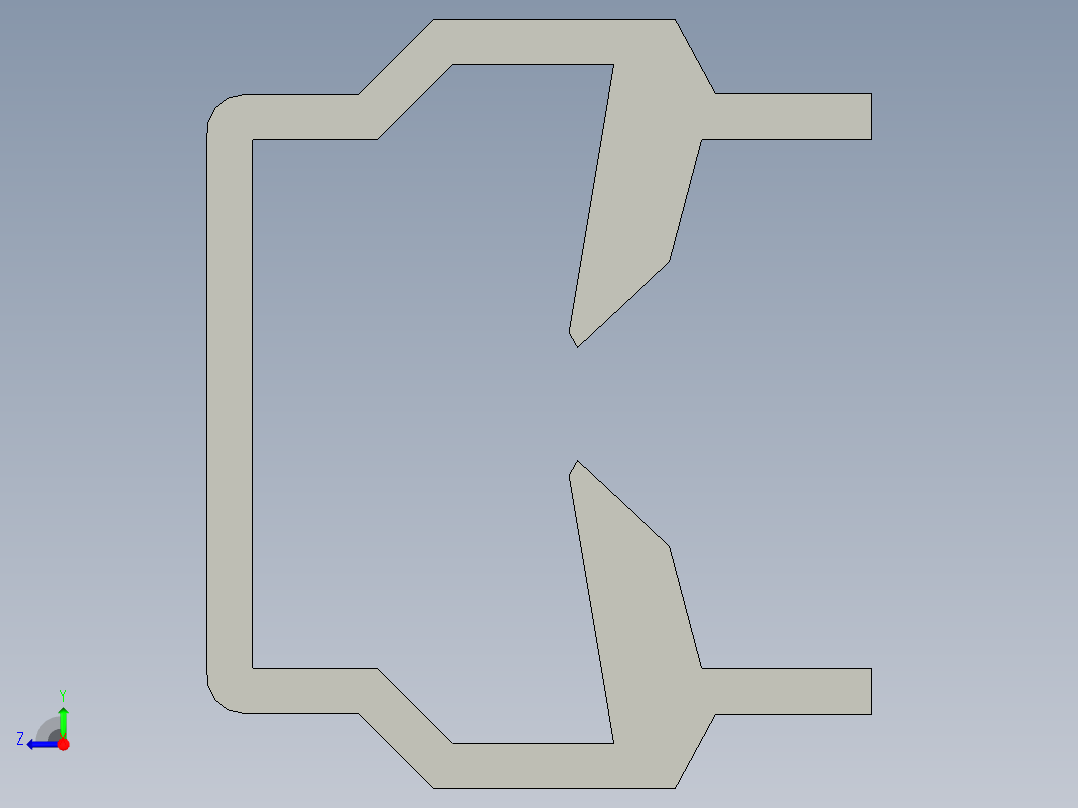 型材-BR 8 SLOT MOUNTING RIM PROFILE KJN518347.STEP右视图