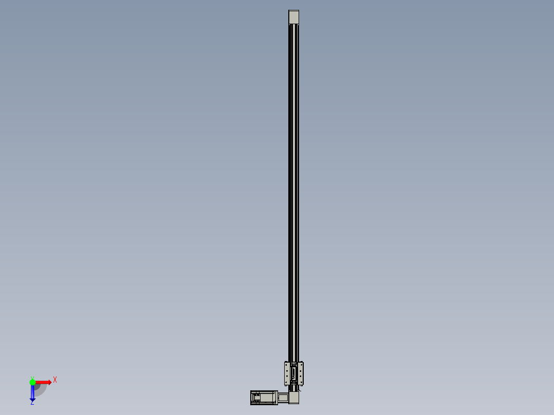 威洛博直线电机模组EB4-L80-S1300-R-57-MS3俯视图