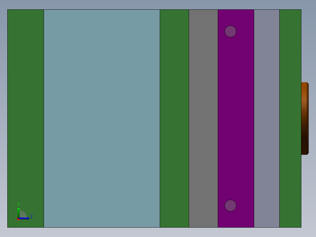 Q222-幼儿玩具车接插件塑料注射模的设计【三维SolidWorks】左视图