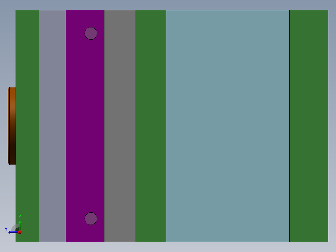 Q222-幼儿玩具车接插件塑料注射模的设计【三维SolidWorks】右视图