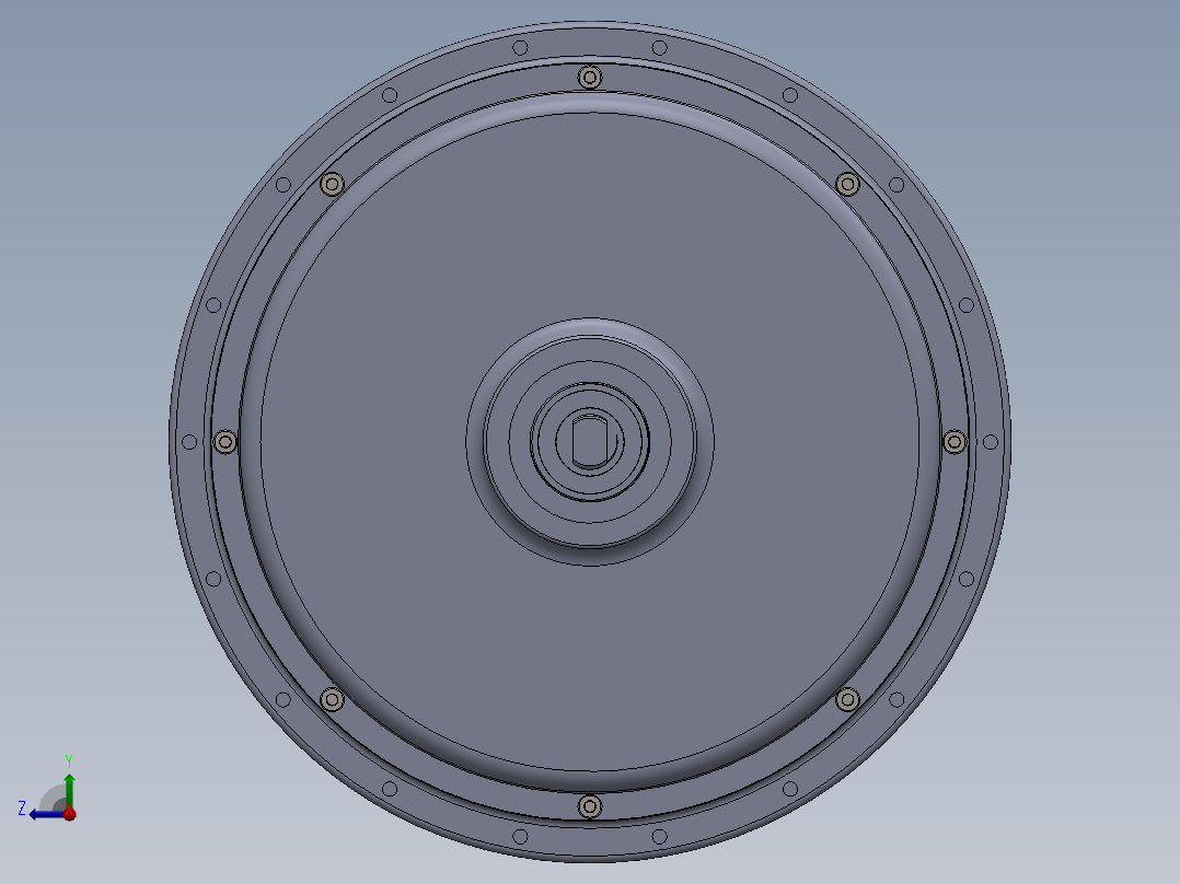 自行车 QS轮毂电机 QS205 H50 3000W--STP右视图