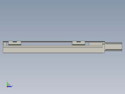 直线模组LHA6-S300-M-100W(16丝杆)设计图纸左视缩略图