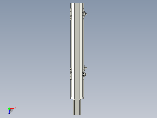 直线模组LHA6-S300-M-100W(16丝杆)设计图纸俯视缩略图