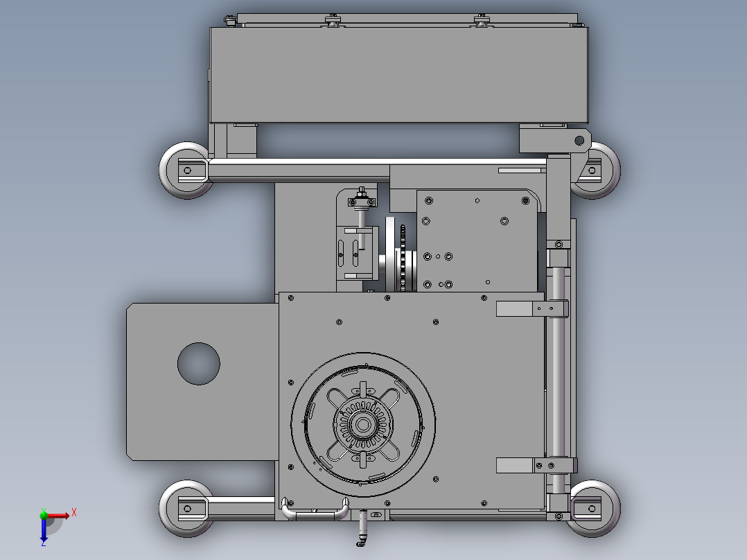 SC40A高精密裁断机俯视图