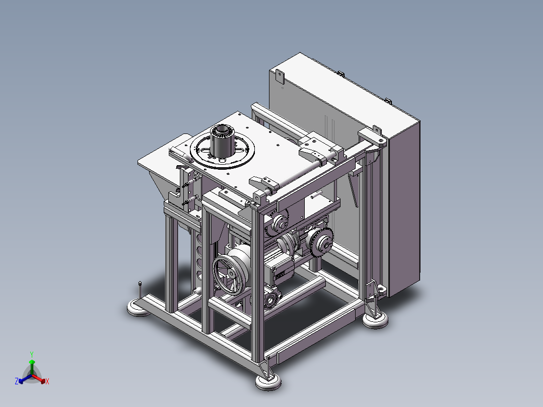 SC40A高精密裁断机正等轴测图