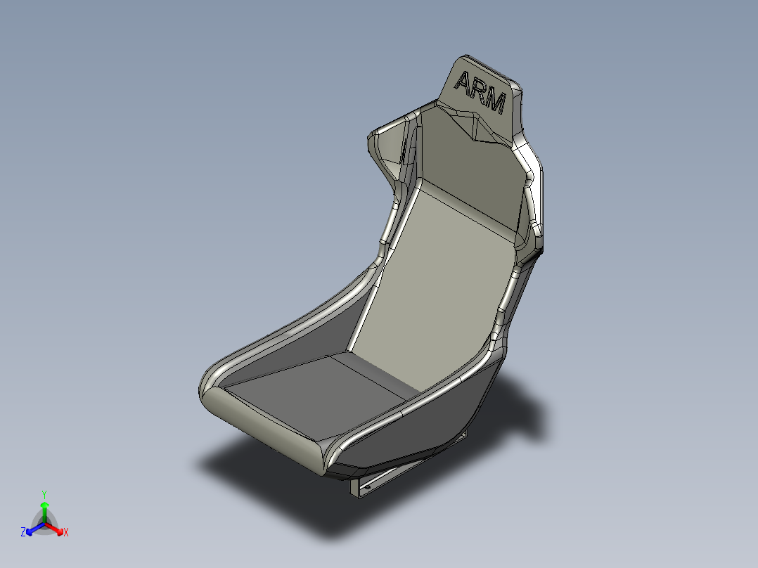 汽车座椅 (50)正等轴测图