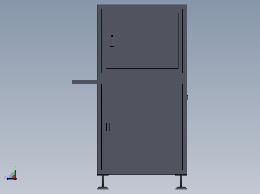 台式磨光机第二代改进型右视图