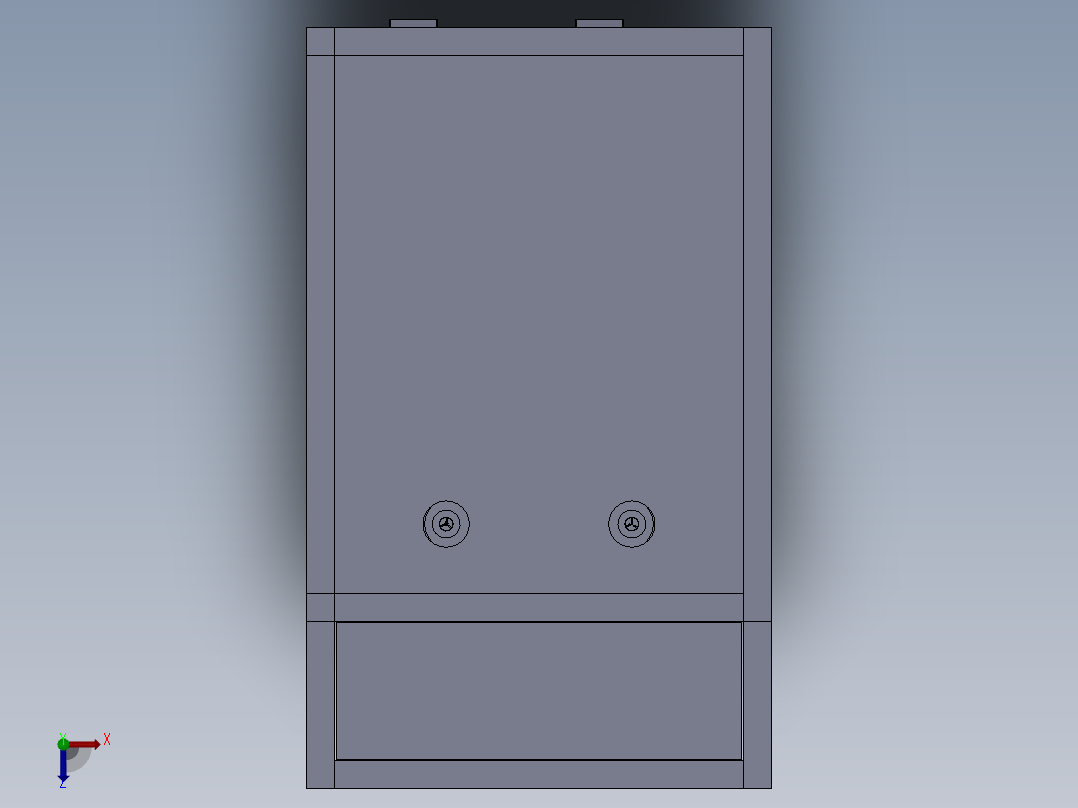 台式磨光机第二代改进型俯视图