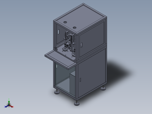 台式磨光机第二代改进型正等轴测缩略图