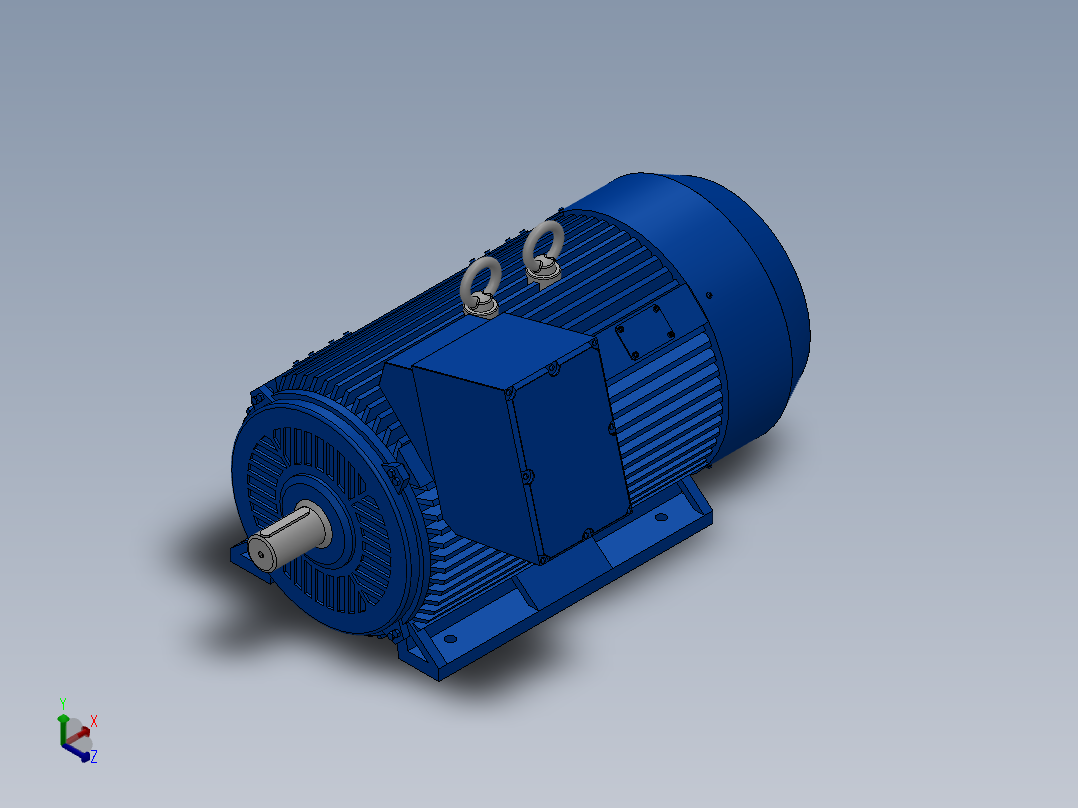 MD1C400-450低压大功率鼠笼式三相异步电动机[MD14505-6]正等轴测图