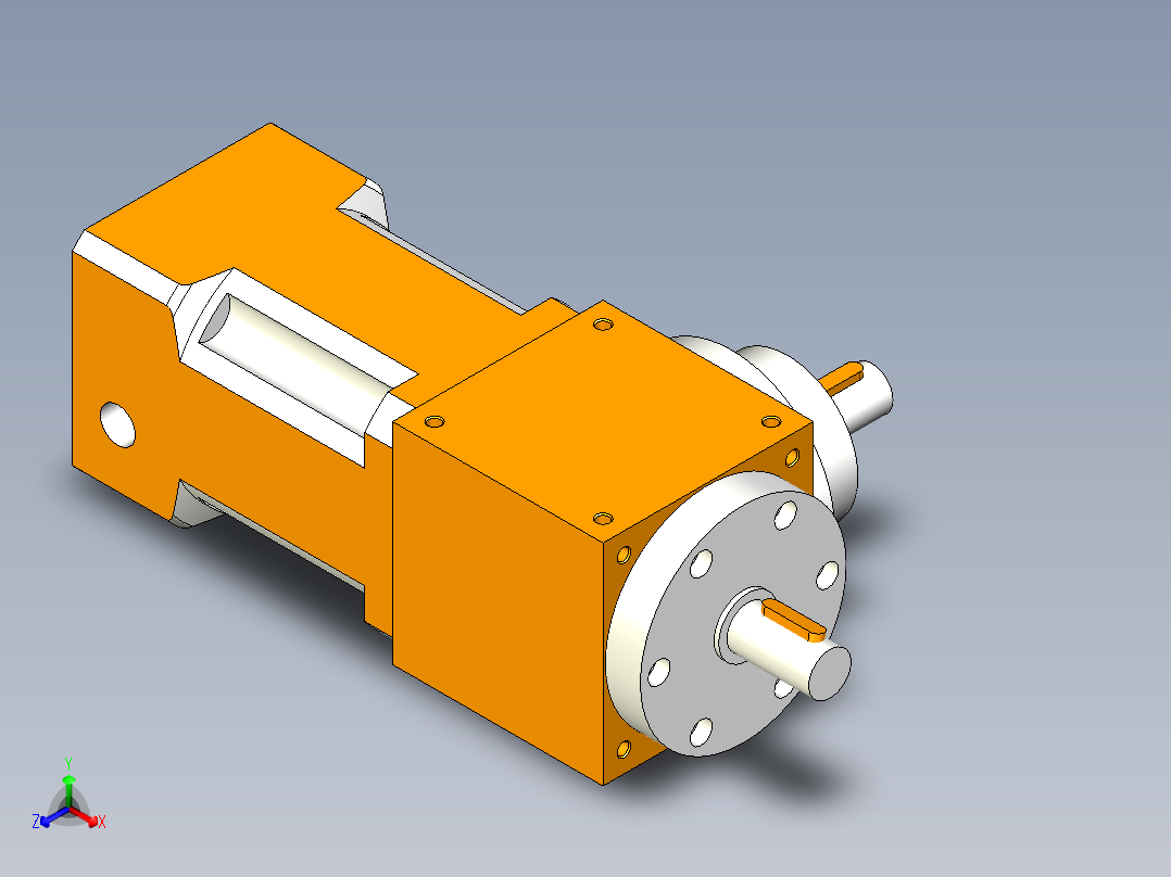 换向器PW90(垂直输出）PLX90-L2 19-70-90-M6.stp主视图