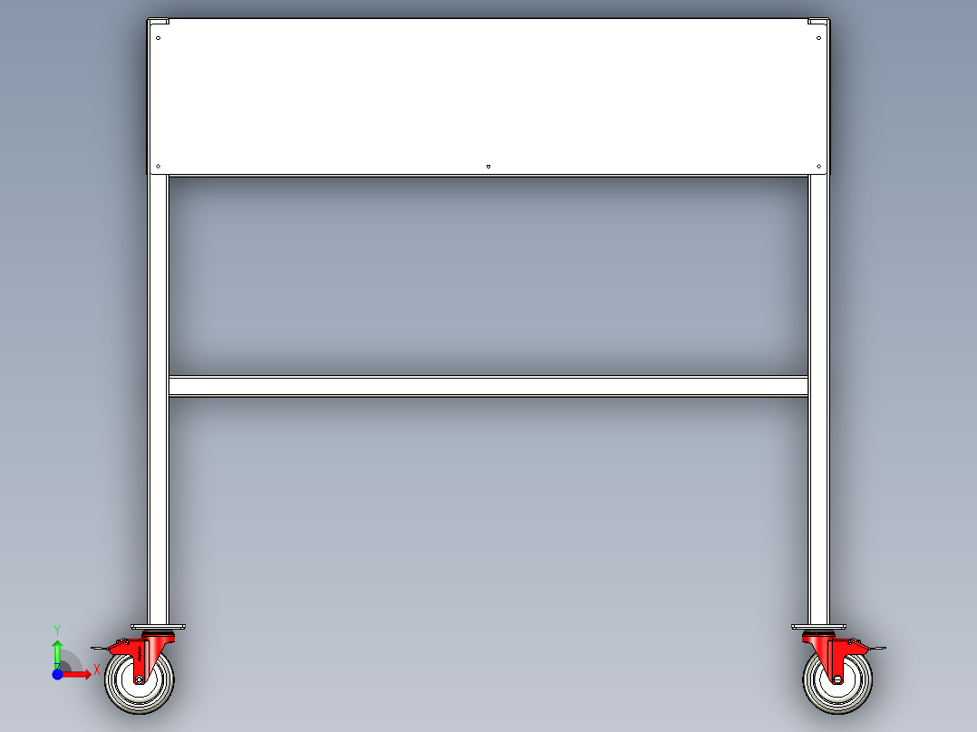 工具小车前视图