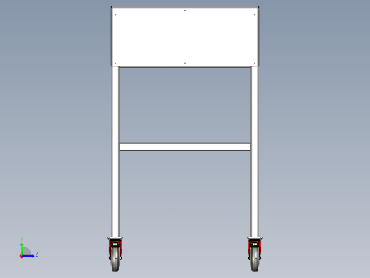 工具小车左视缩略图