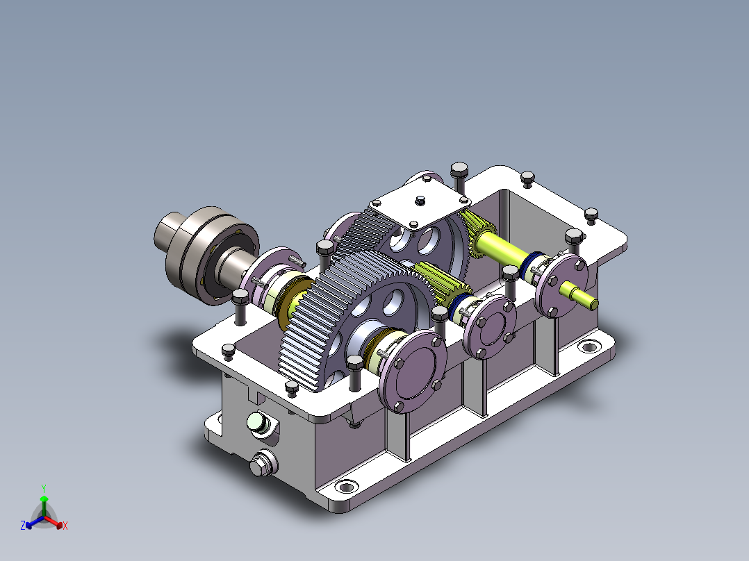 卸料装配体正等轴测图