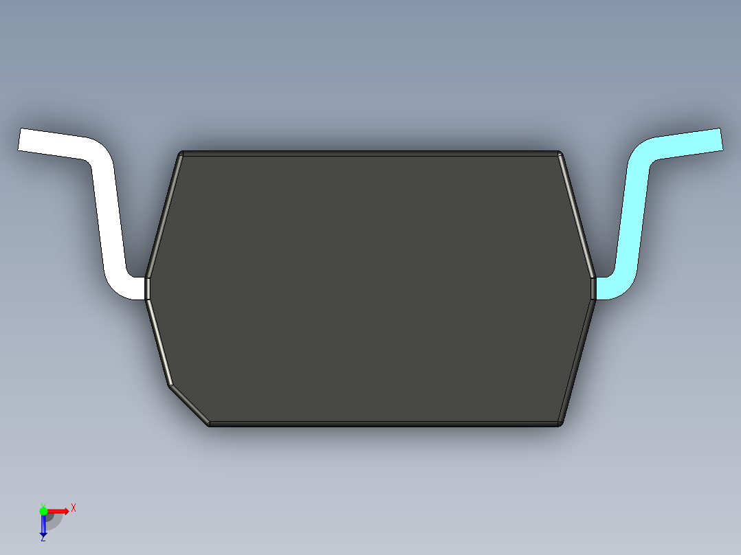 元器件3D封装SOIC1643俯视图