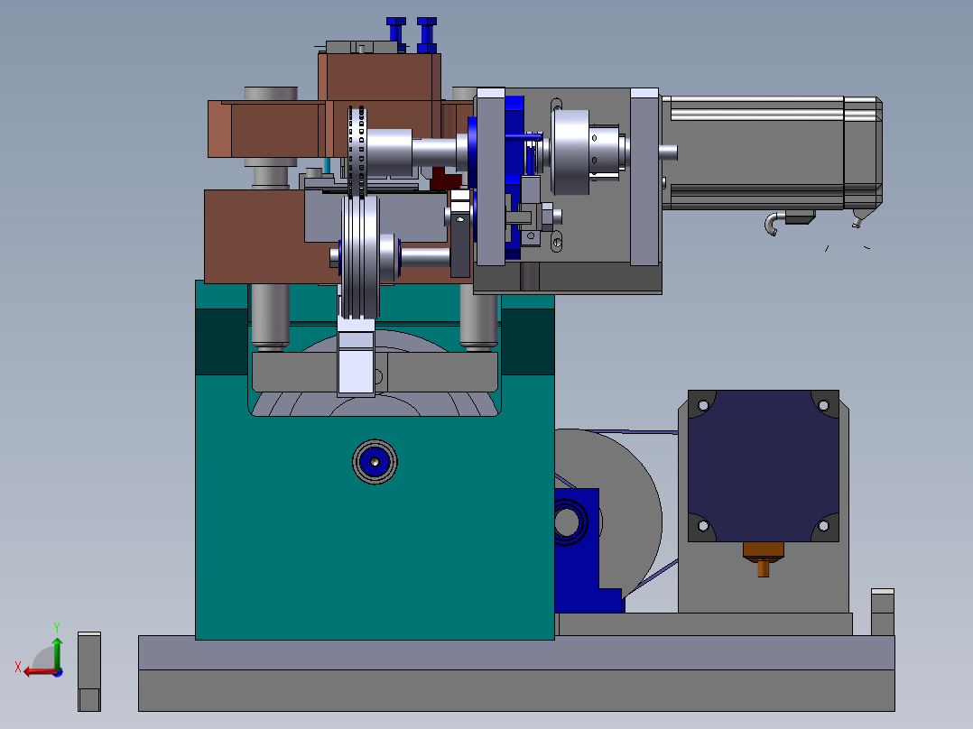 280端子折弯裁切机后视图