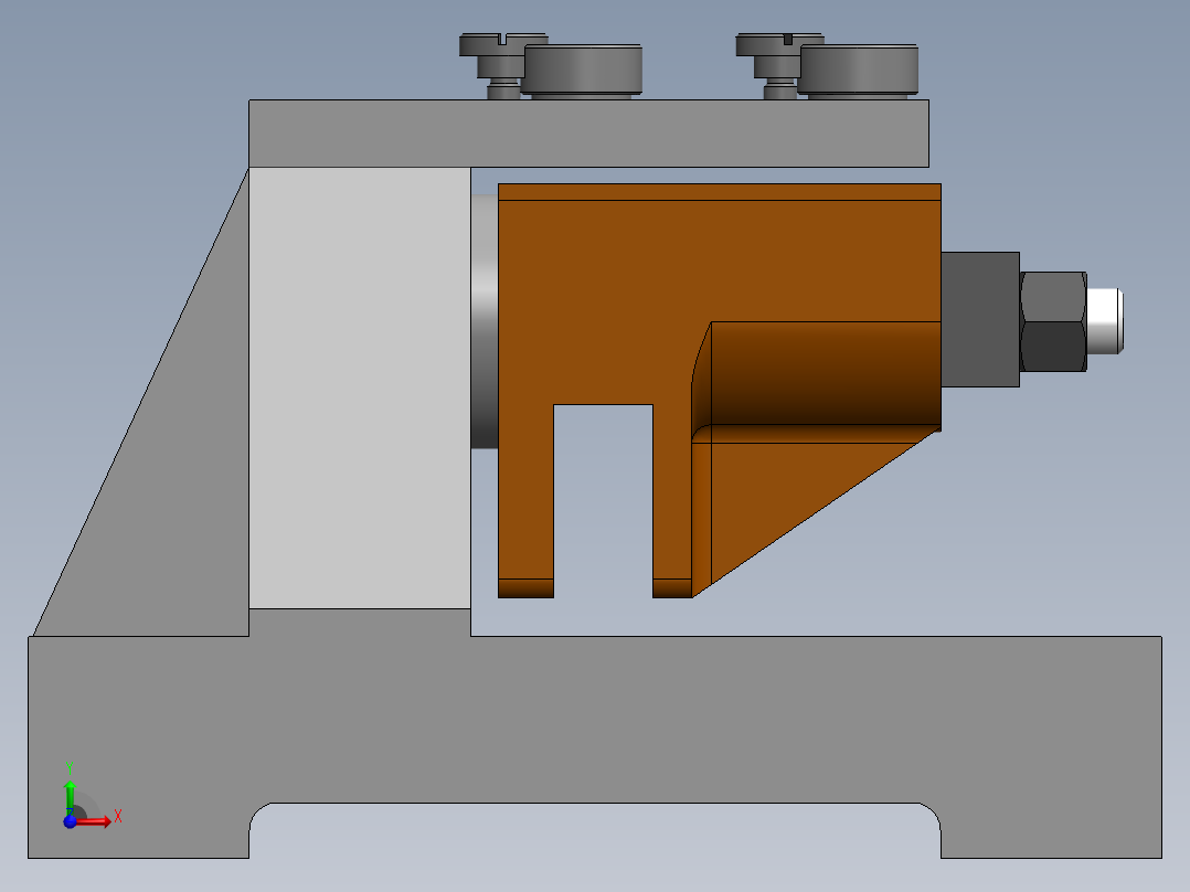 831003拨叉加工工艺及钻2-M8夹具设计【含三维SolidWorks】前视图