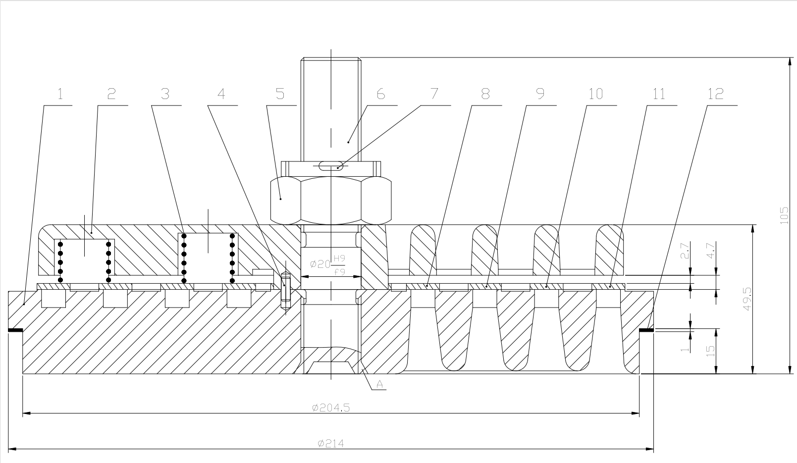 4L-20-8活塞式压缩机CAD
