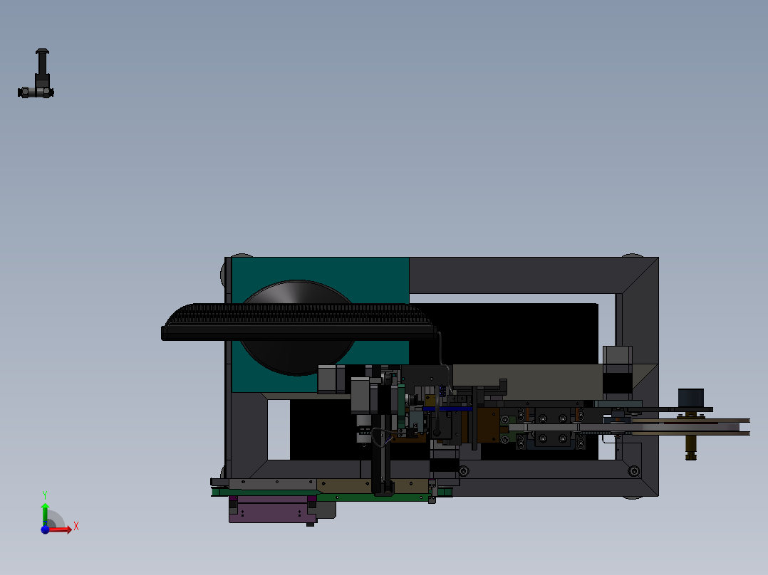 热封胶带机 载带机 编带机前视图