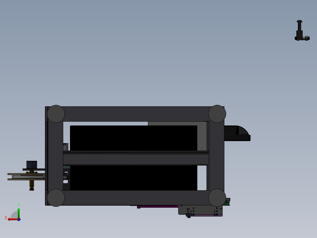 热封胶带机 载带机 编带机后视图
