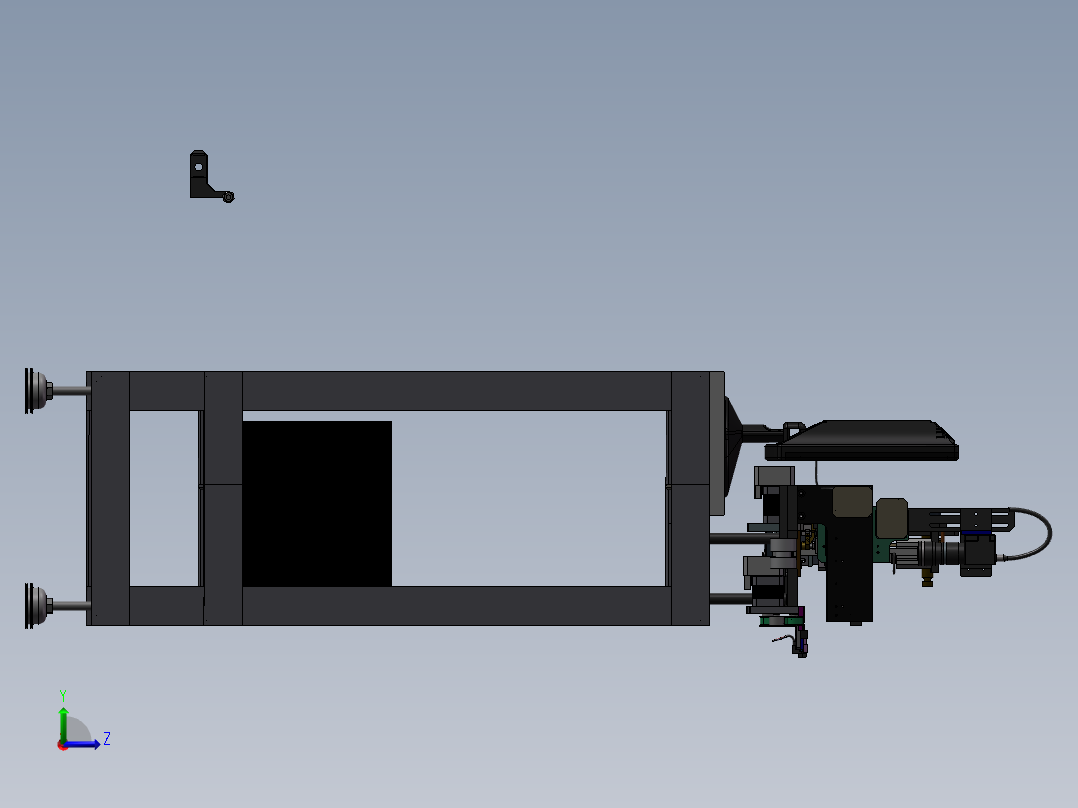 热封胶带机 载带机 编带机左视图