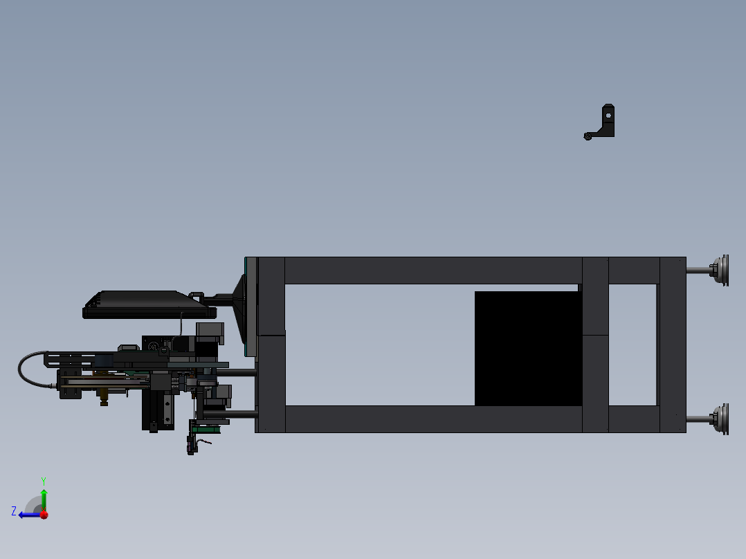 热封胶带机 载带机 编带机右视图