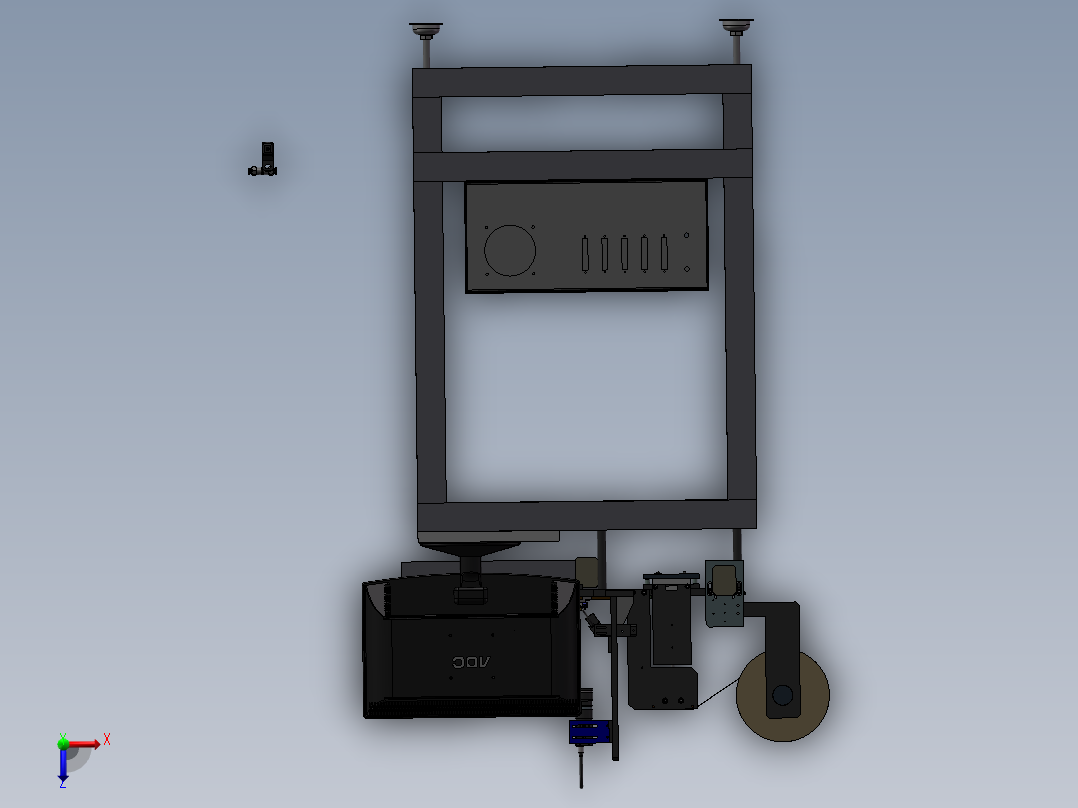 热封胶带机 载带机 编带机俯视图