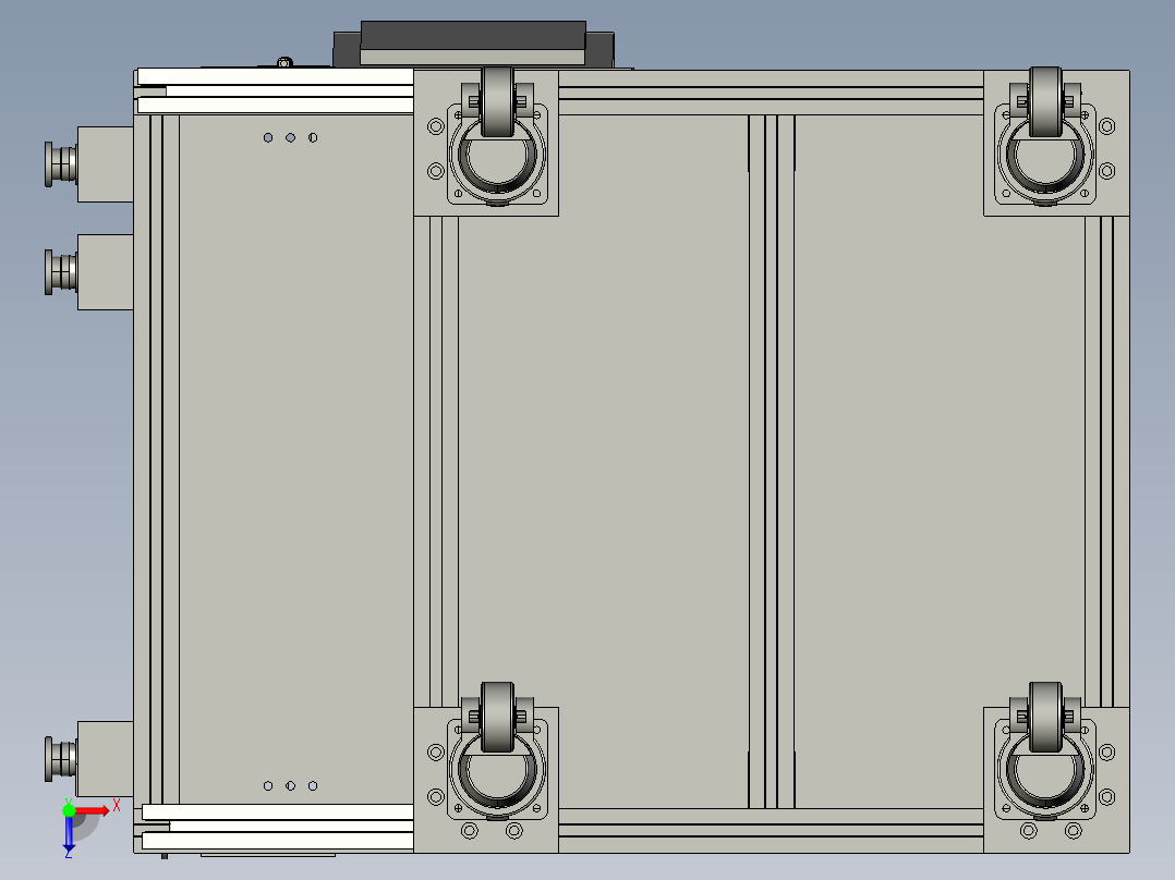 轴承角度测量设备step俯视图