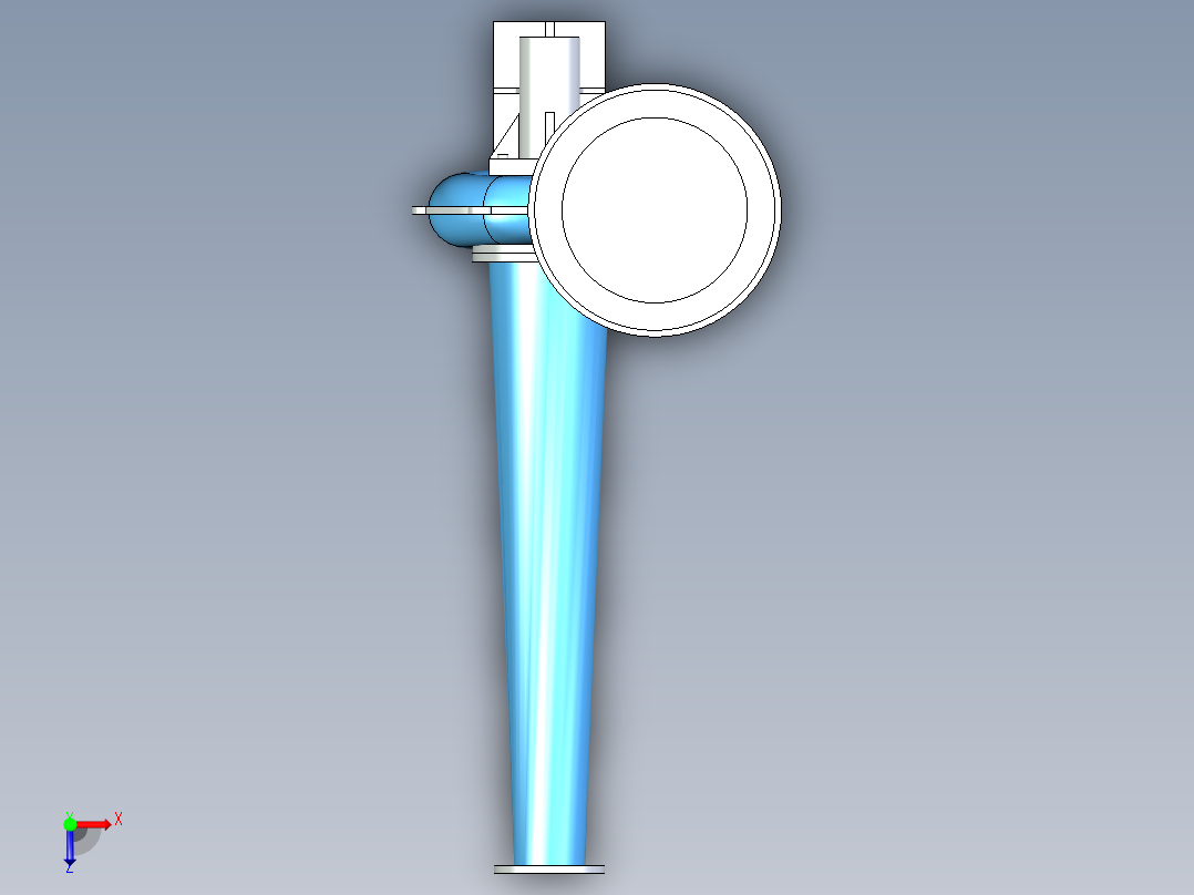 -鼓风机外壳俯视图