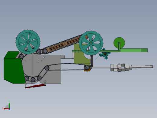 棉田残膜回收打包一体机后视缩略图