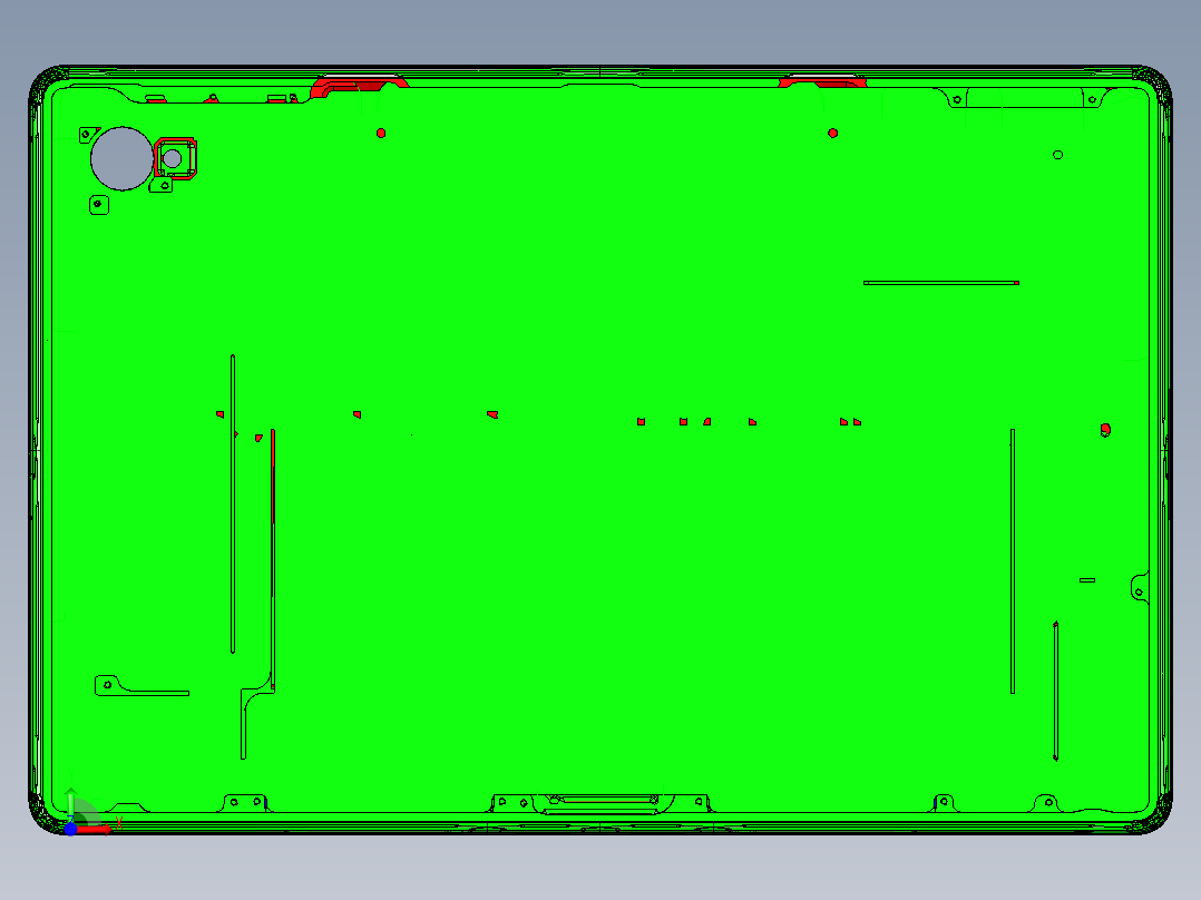 平板电脑外壳铣内腔程序图档前视图