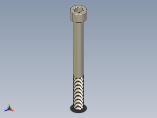 Screw_DIN_912_M6x65_A2.STEP公制内六角螺钉