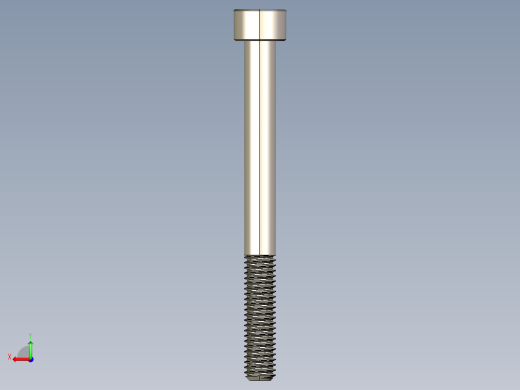 Screw_DIN_912_M6x65_A2.STEP公制内六角螺钉后视缩略图