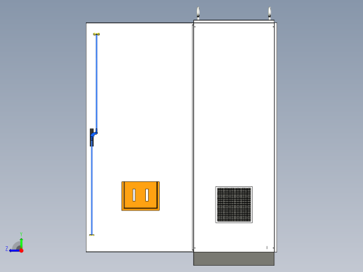 三柜组装双电源刀开关变频器控制柜右视缩略图