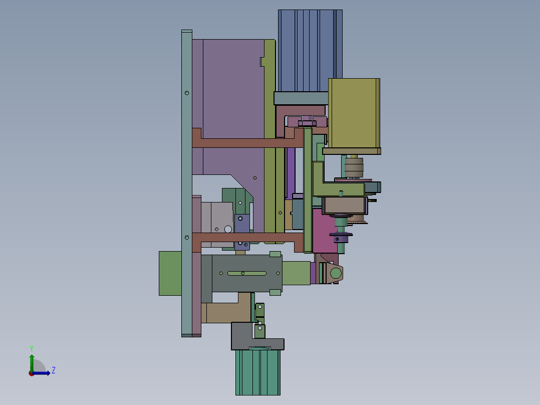 QD-2270 工业管道接头自动攻丝机左视图