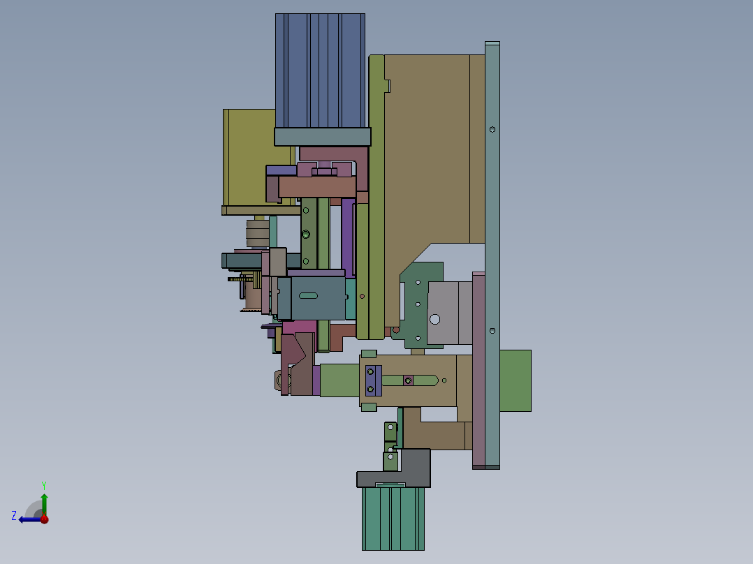 QD-2270 工业管道接头自动攻丝机右视图