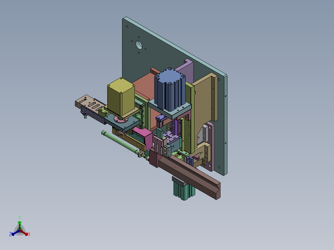 QD-2270 工业管道接头自动攻丝机正等轴测图