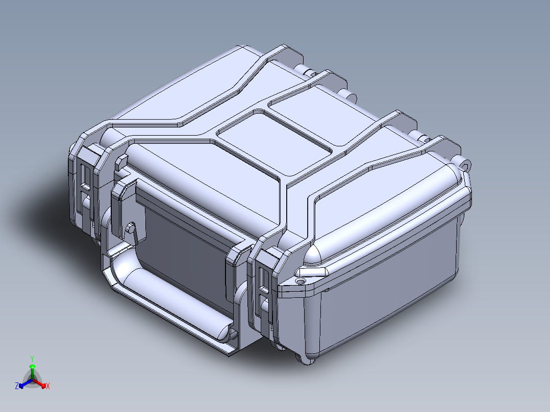 旅行箱(7)正等轴测图