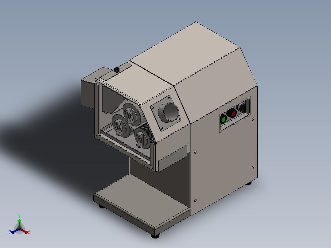 榨汁机正等轴测图