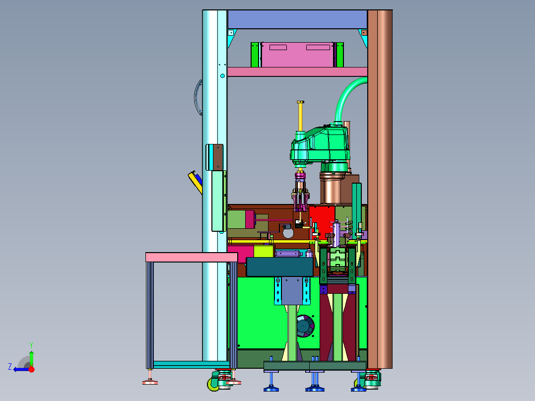瓶身防伪码打码机右视图