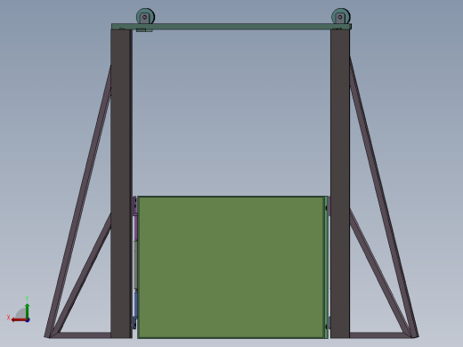HZ-5720 建筑幕墙板材吊装架后视缩略图
