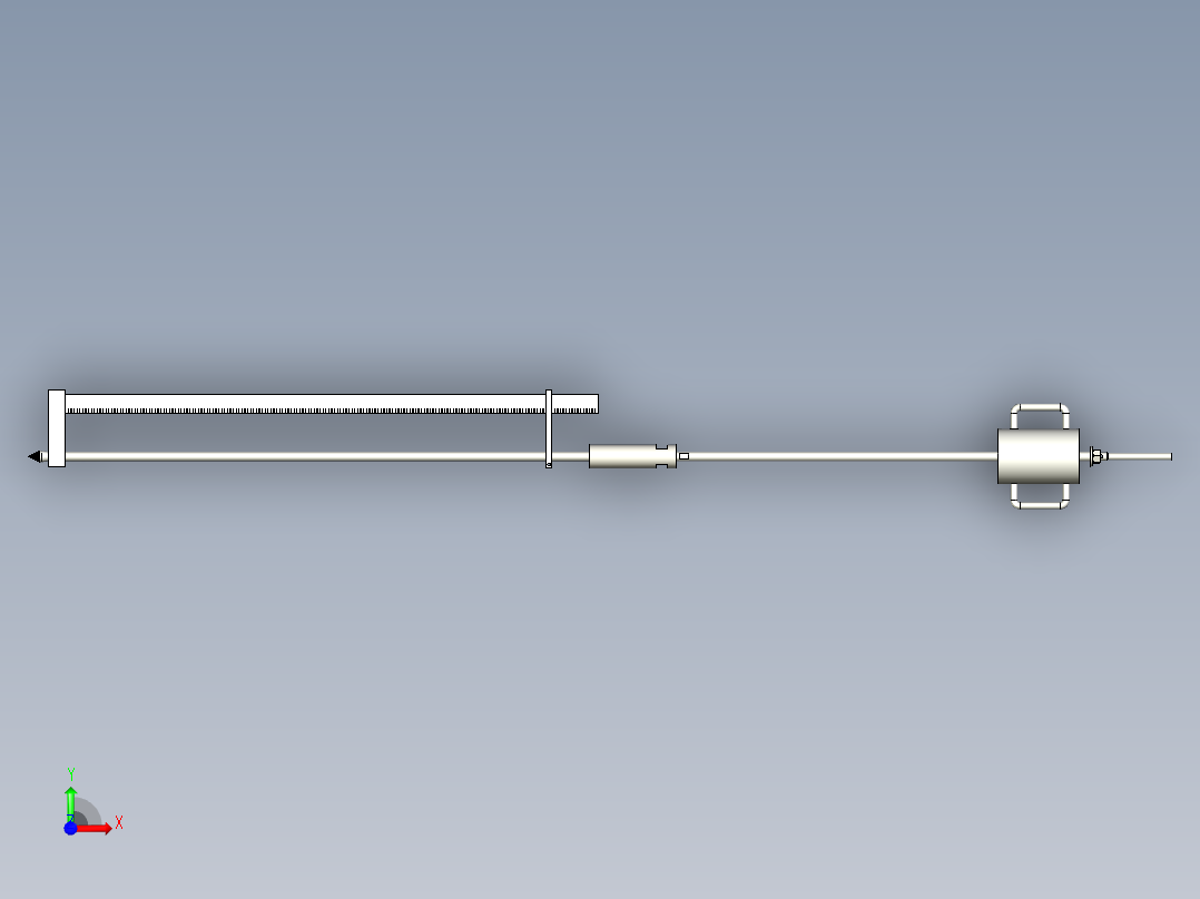 土壤压实度和硬质土测量工具soil-penetrometer-模型格式为 stp前视图