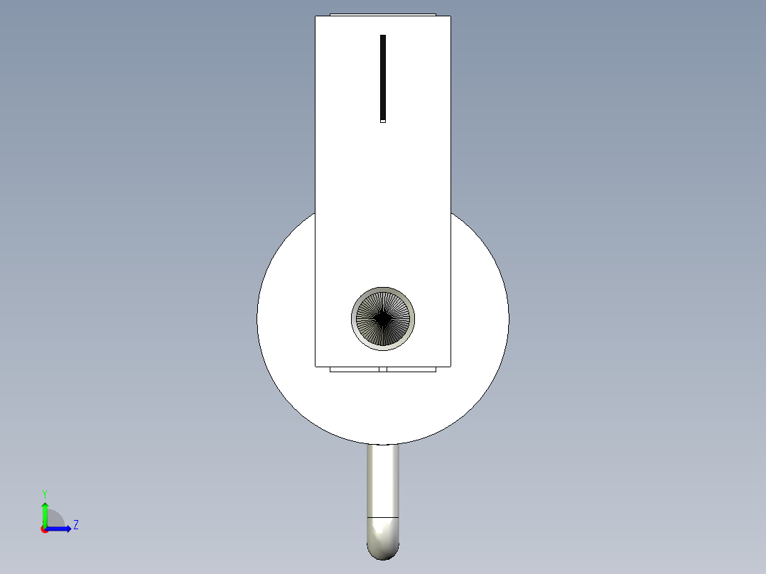 土壤压实度和硬质土测量工具soil-penetrometer-模型格式为 stp左视图